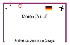 fahren [ u a]