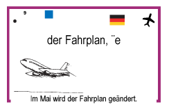 der Fahrplan, e